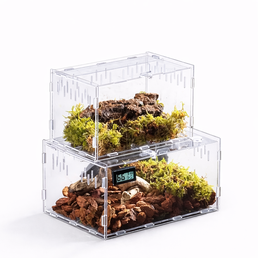 Terrarium pour escargots – Acrylique clair respirant