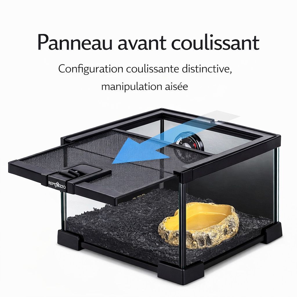 Terrarium pour phasmes – Verre ventilé vertical