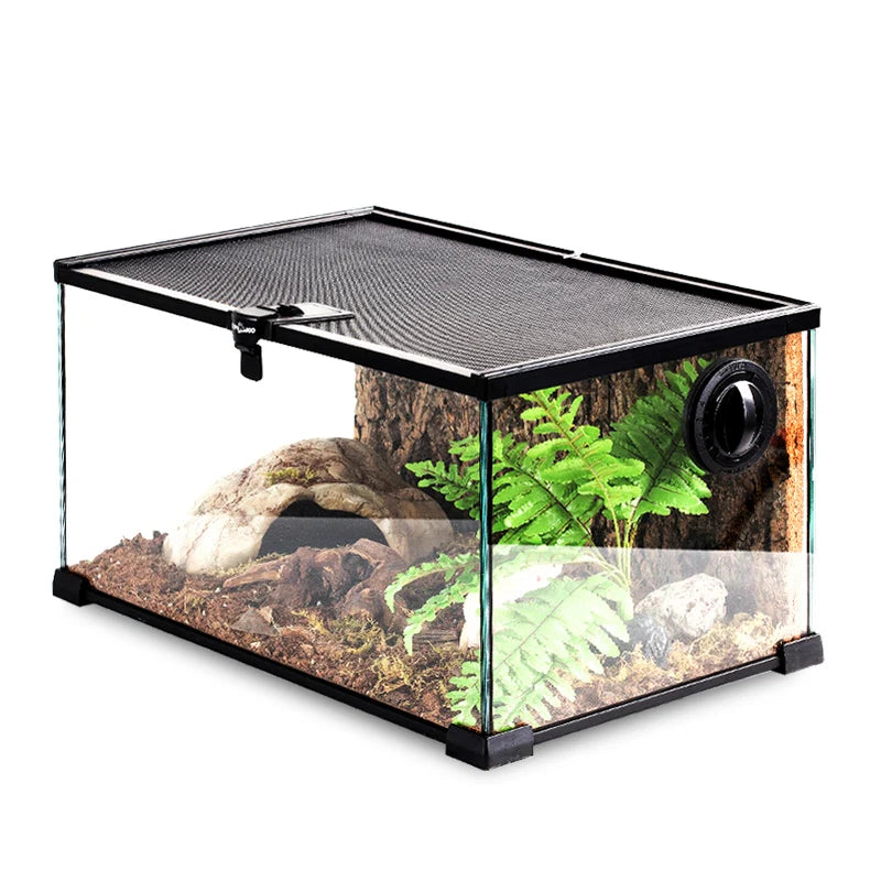 Terrarium pour tortues – Verre spacieux humide